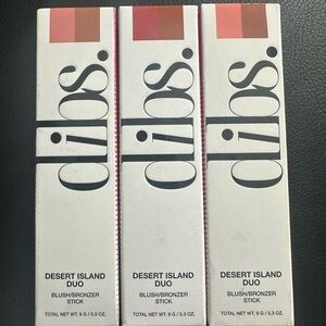 Dibs Desert Island Duo Blush/Bronzer Stick - Pink, Brown, Tan
